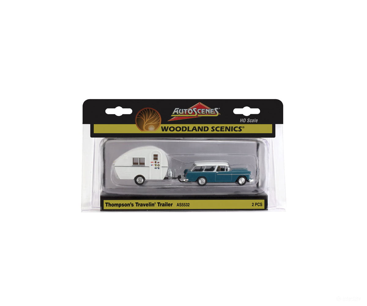 Woodland Scenics 5532 Thompson’s Travelin’ Trailer Ho Scale Cars & Trucks