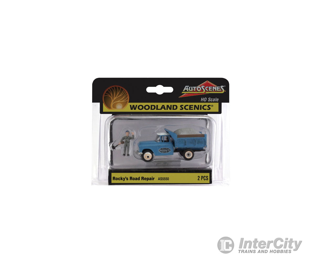 Woodland Scenics 5550 Rocky’s Road Repair Ho Scale Cars & Trucks