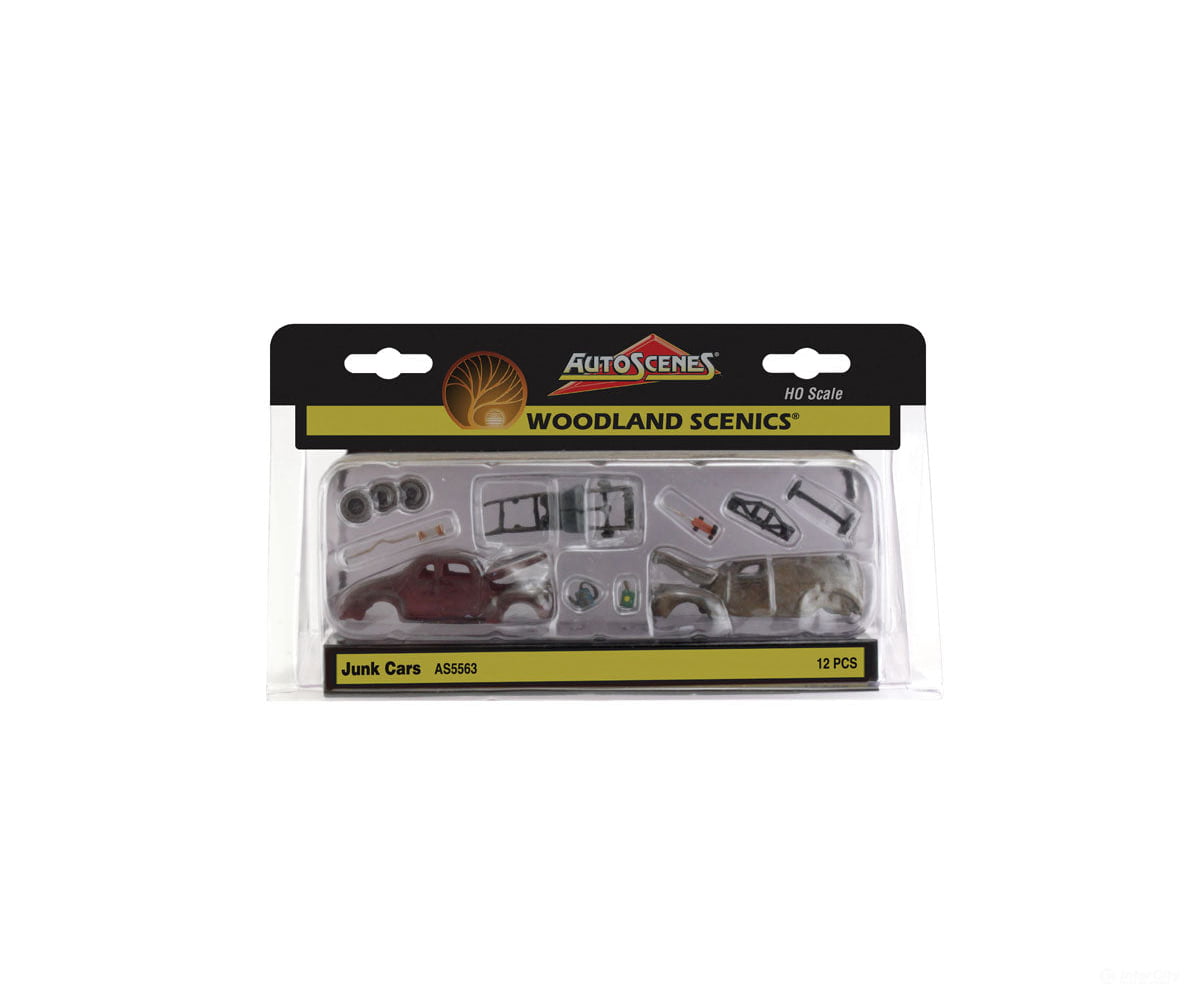 Woodland Scenics 5563 Junk Cars Ho Scale & Trucks