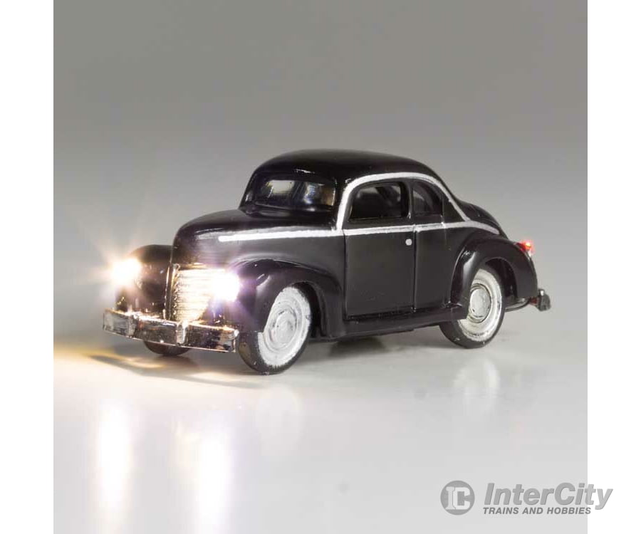 Woodland Scenics 5611 Just Plug(R) Lighted Vehicle -- Midnight Ride (black) Cars & Trucks
