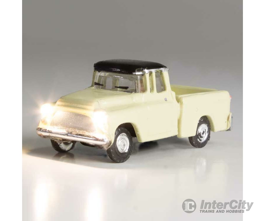 Woodland Scenics 5617 Just Plug(R) Lighted Vehicle -- Work Truck (Light Yellow) Cars & Trucks