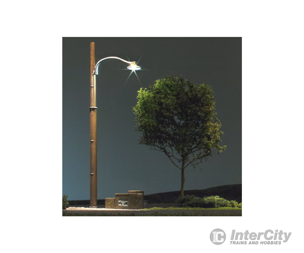 Woodland Scenics 5646 Wooden Pole Street Light - Just Plug(Tm) Pkg(2) Lights & Electronics