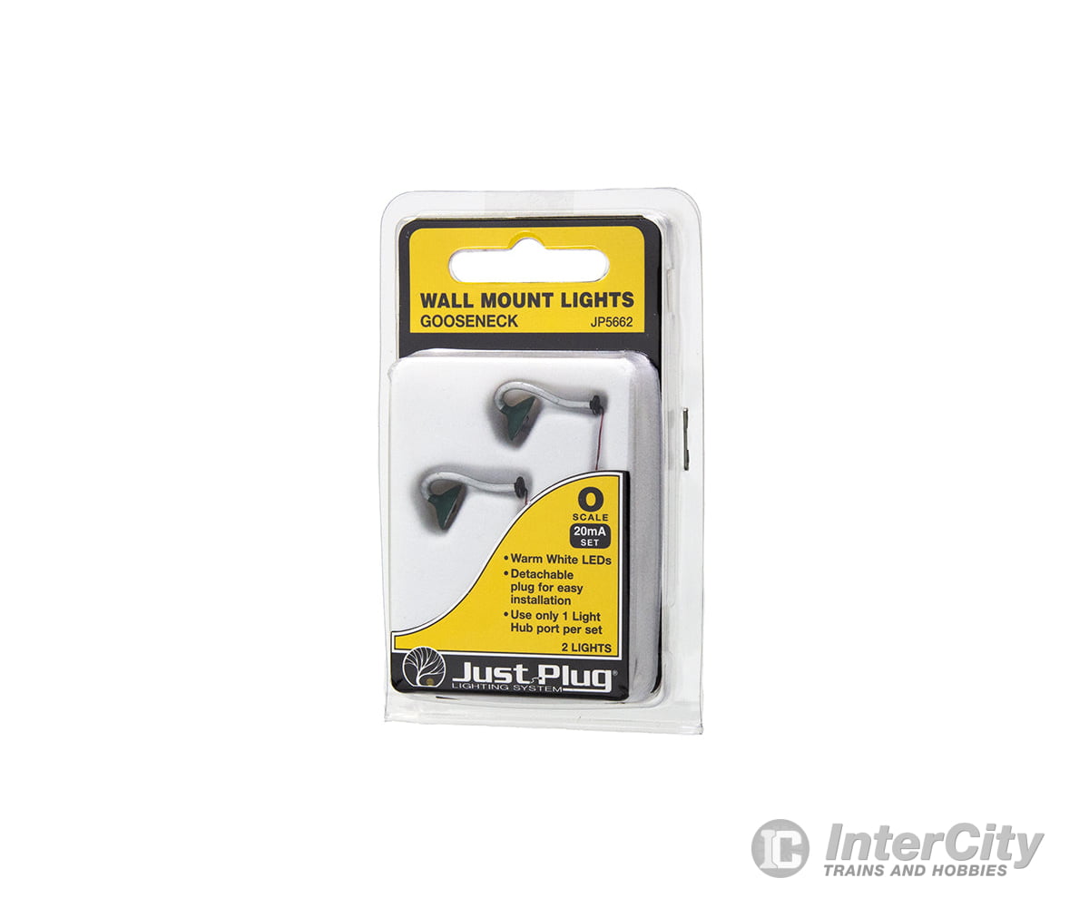 Woodland Scenics 5662 Gooseneck Wall Mount Lights (2/Pk) (O) & Electronics
