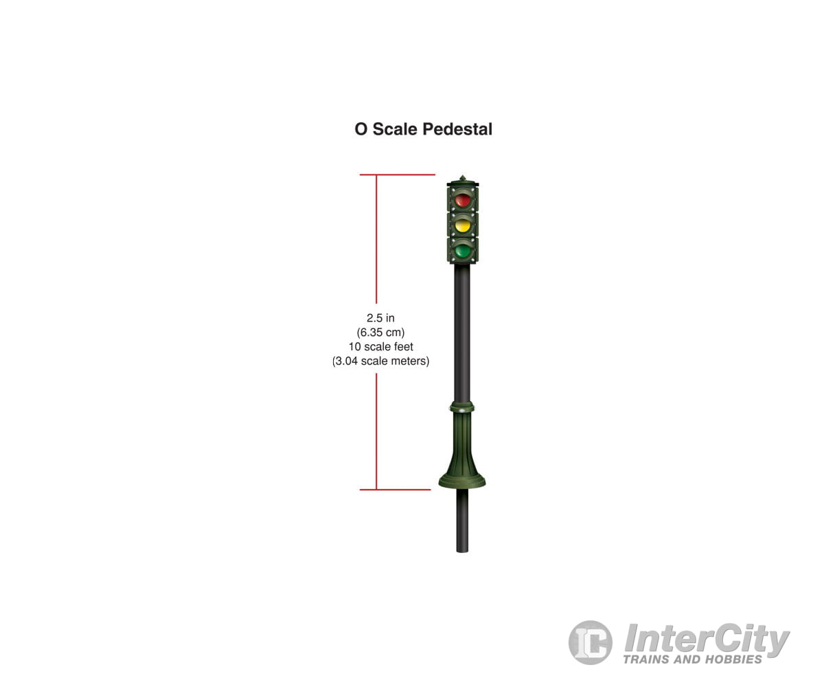 Woodland Scenics 5664 Pedestal Traffic Lights (O) & Electronics