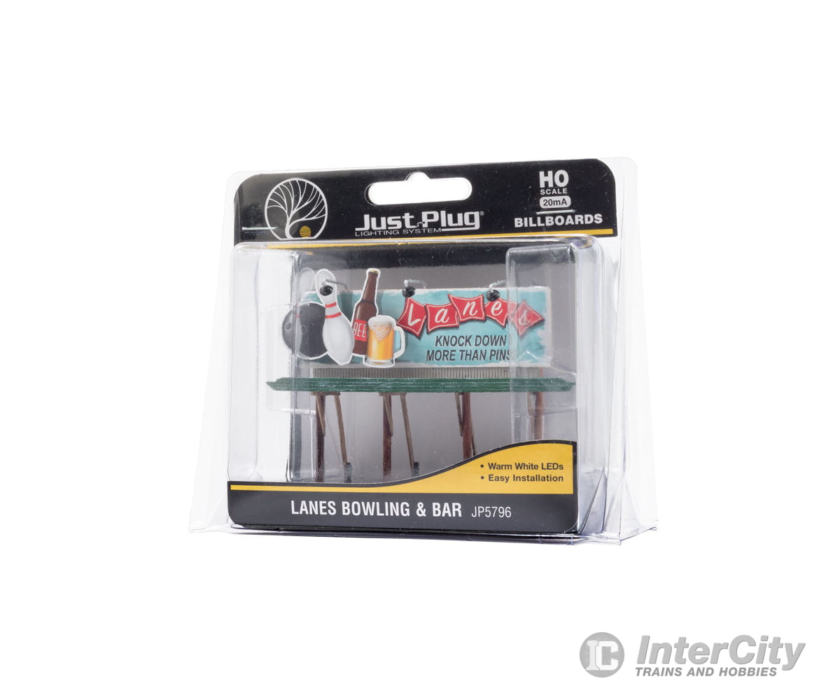 Woodland Scenics 5796 Lighted Billboard - Just Plug(R) Lanes Bowling And Bar Lights & Electronics