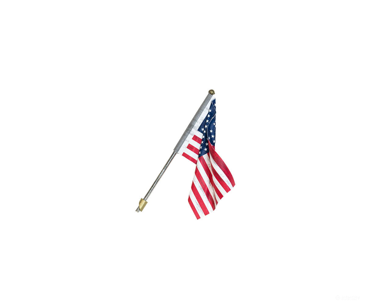 Woodland Scenics 5955 Wall - Mount U.s. Flag - Just Plug(Tm) - - Large 2 - 1/2’ 6.4Cm Scenery