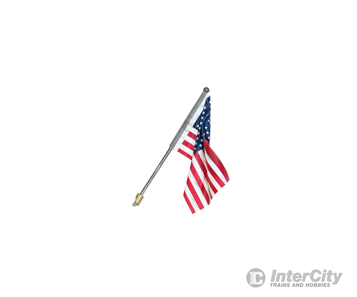 Woodland Scenics 5955 Wall - Mount U.s. Flag - Just Plug(Tm) - - Large 2 - 1/2’ 6.4Cm Scenery