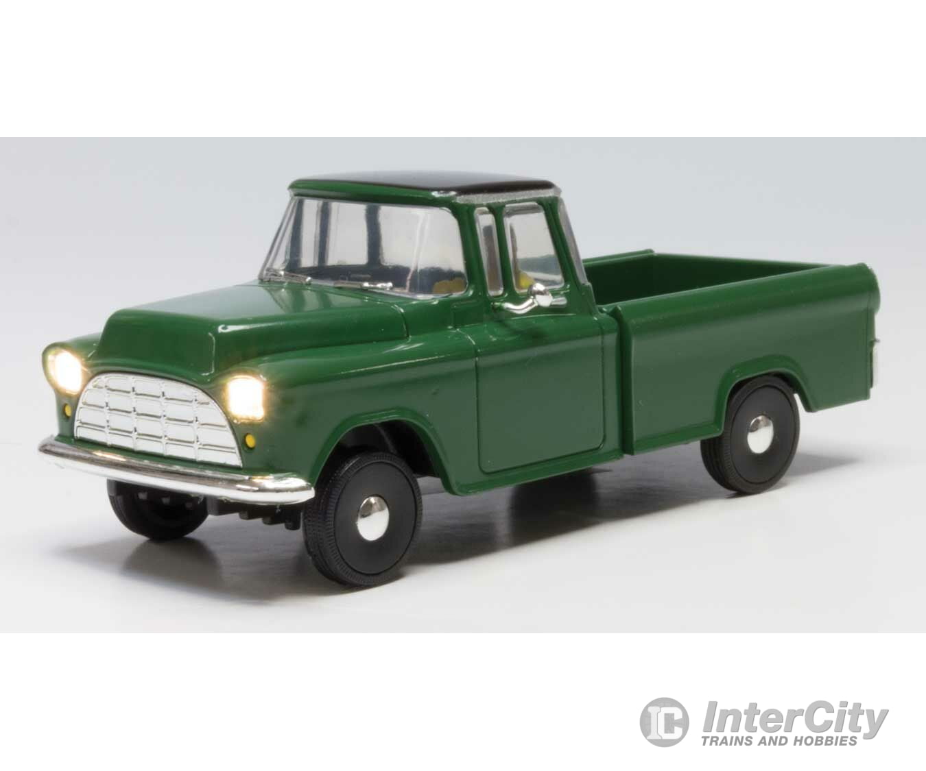 Woodland Scenics 5970 Green Pickup - Just Plug(R) Lighted Vehicle -- Green Cars & Trucks
