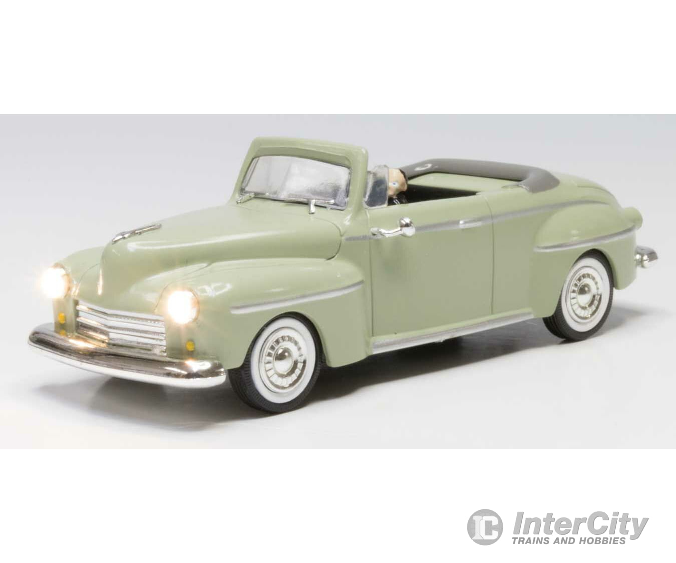 Woodland Scenics 5974 Just Plug(R) Lighted Vehicle -- Cool Convertible (Light Green) Cars & Trucks
