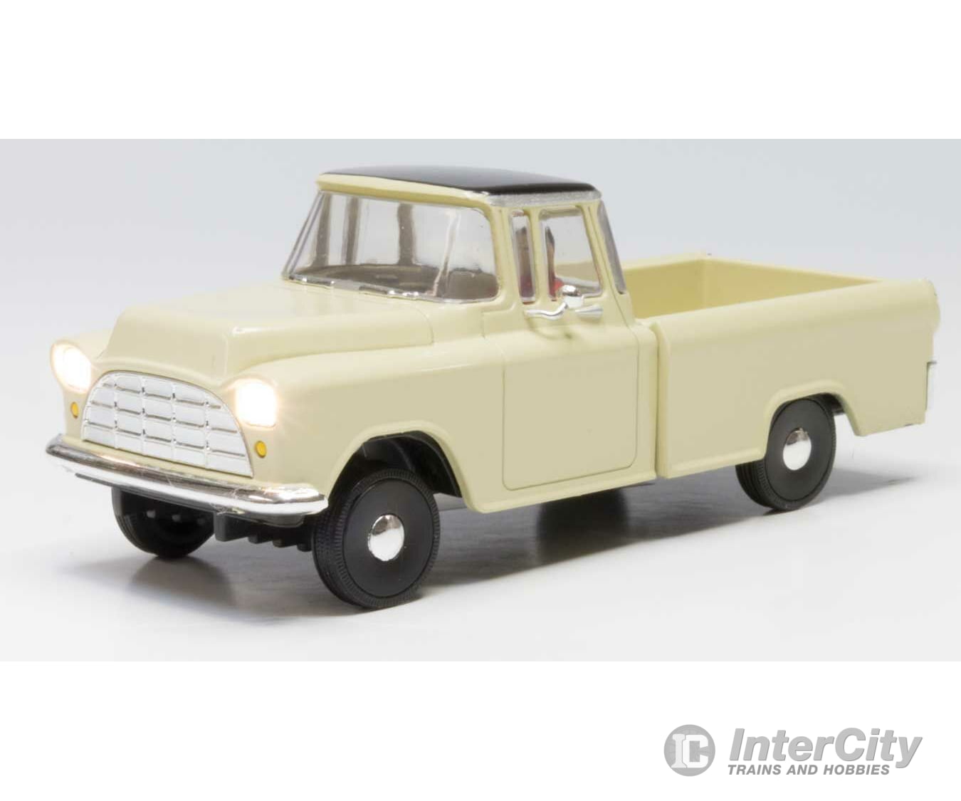 Woodland Scenics 5977 Work Truck - Just Plug(R) Lighted Vehicle -- Light Yellow Cars & Trucks