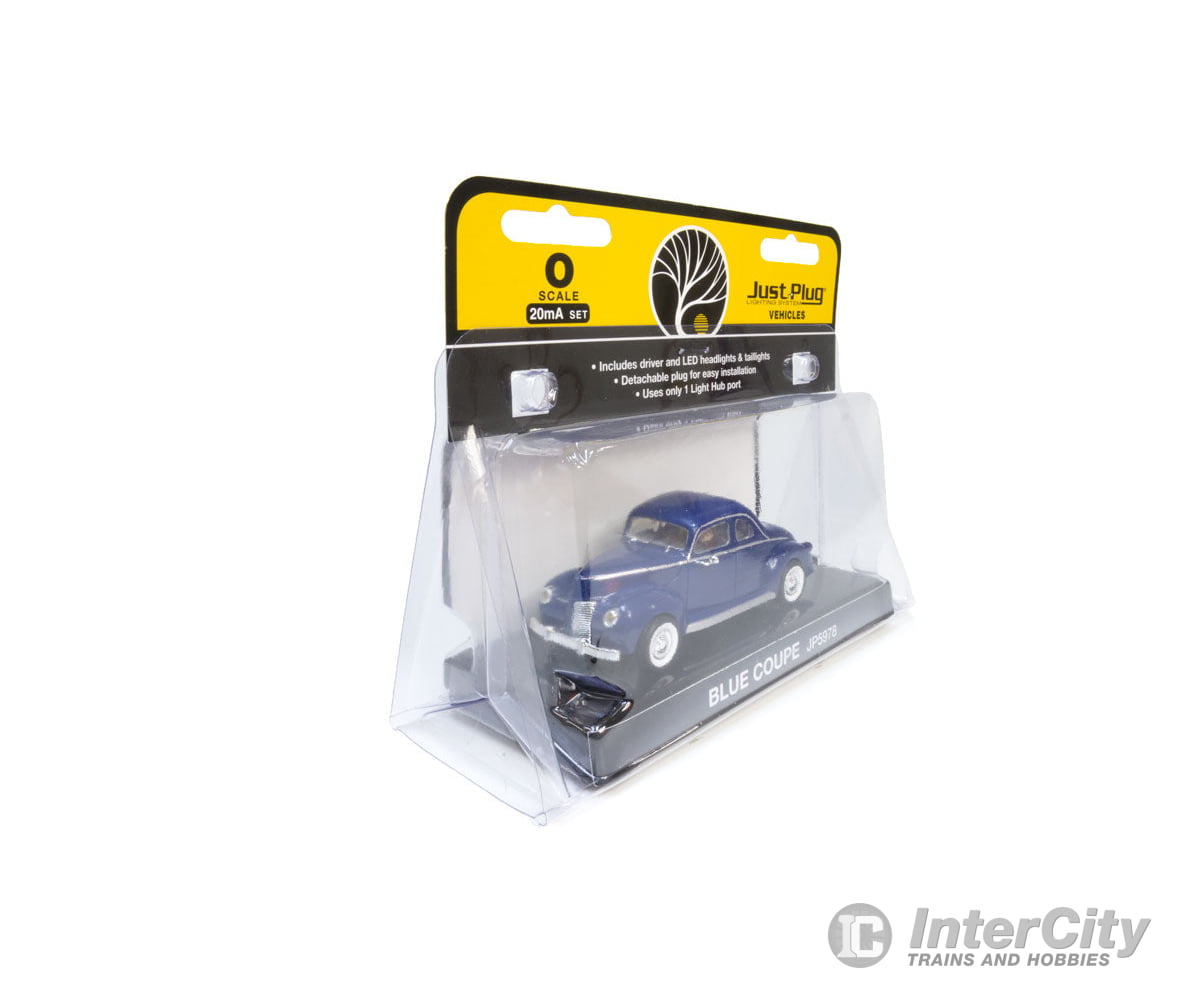Woodland Scenics 5978 Blue Coupe - Just Plug(R) Lighted Vehicle - - Cars & Trucks