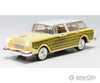 Woodland Scenics 5979 Station Wagon - Just Plug(R) Lighted Vehicle -- Yellow with Wood Sides Cars & Trucks