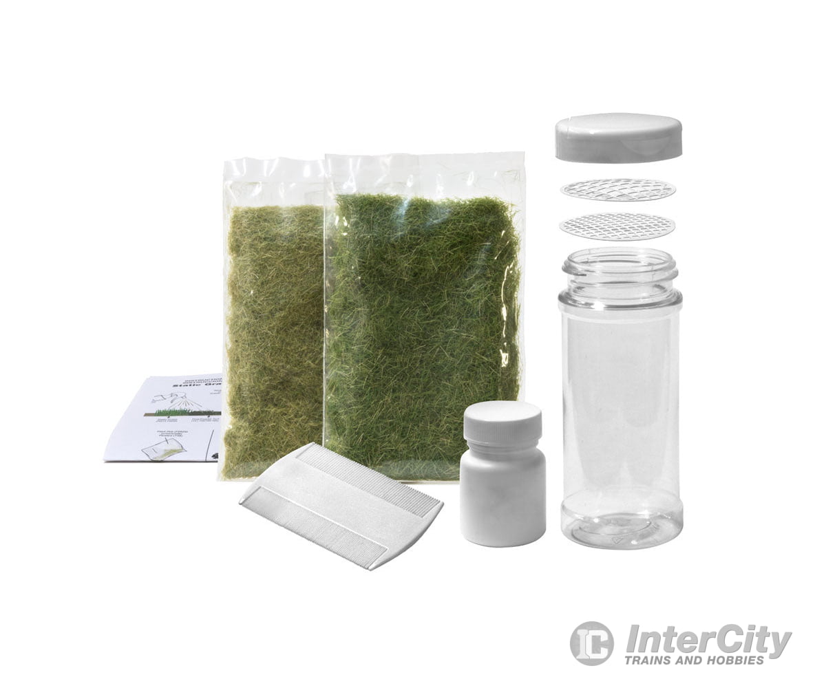 Woodland Scenics 647 Field System Static Grass Starter Kit & Applicators