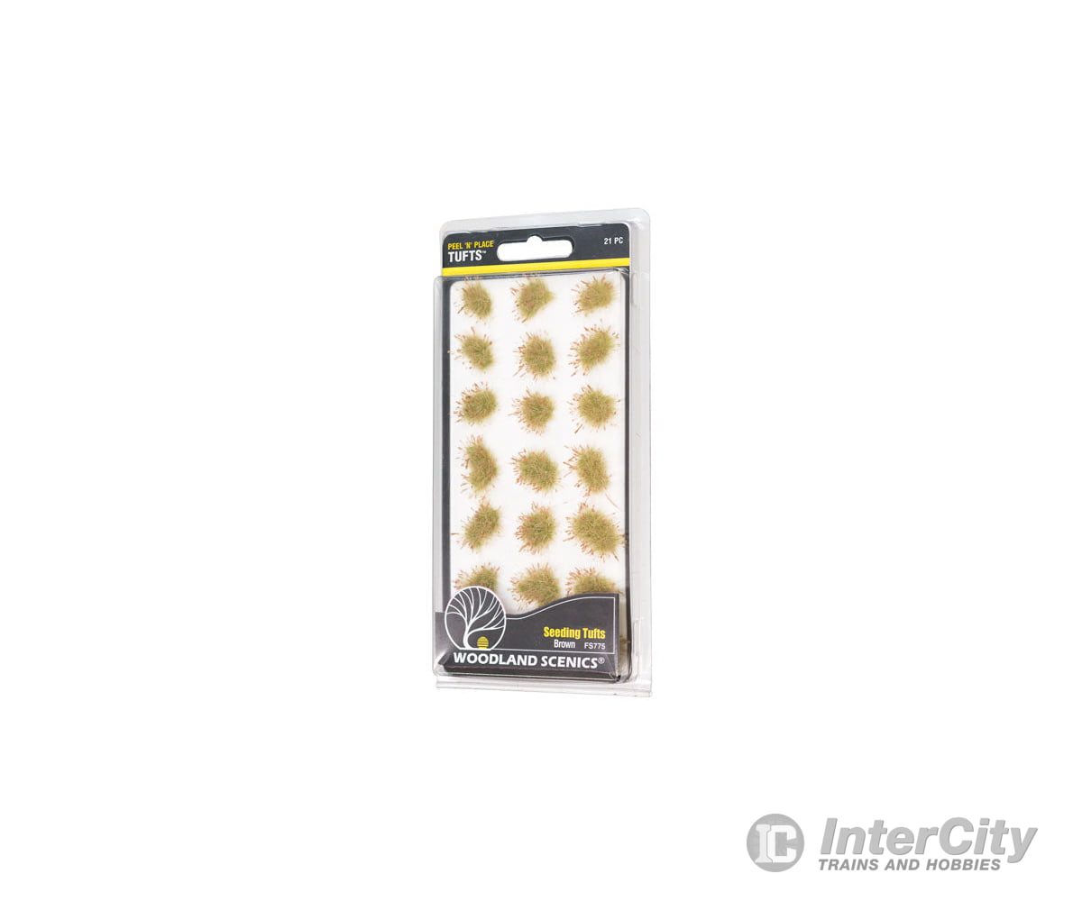 Woodland Scenics 775 Brown Seeding Tufts Grass & Scenery Mats