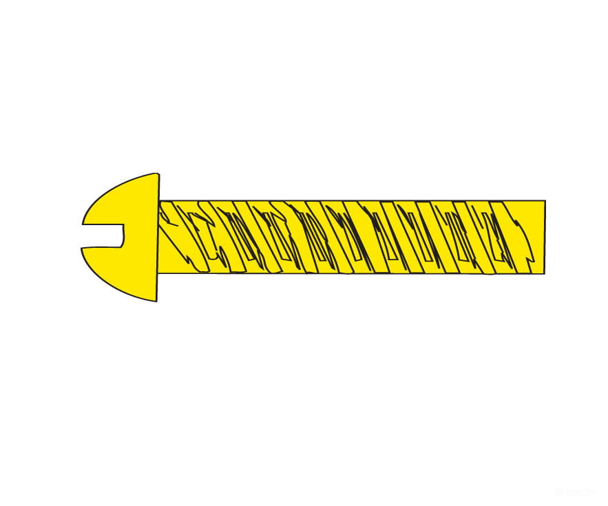 Woodland Scenics 808 Hob-Bits(R) 0-80 Roundhead Screws - Brass Pkg(5) -- 1/2’ Long Hardware &