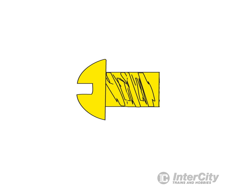 Woodland Scenics 809 Hob-Bits(R) 1-72 Roundhead Screws - Brass Pkg(5) -- 1/8’ Hardware & Fasteners