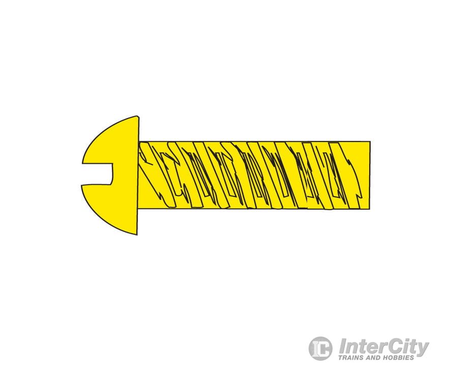 Woodland Scenics 811 Hob-Bits(R) 1-72 Roundhead Screws - Brass Pkg(5) -- 3/8’ Hardware & Fasteners