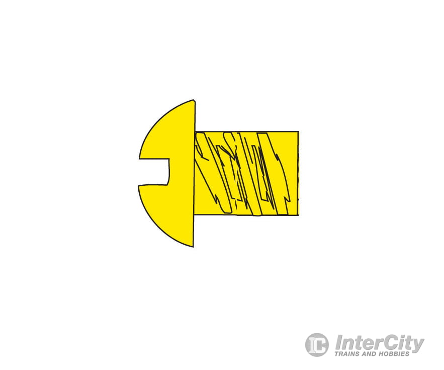 Woodland Scenics 813 Hob-Bits(R) 2-56 Roundhead Screws - Brass Pkg(5) -- 1/8’ Hardware & Fasteners