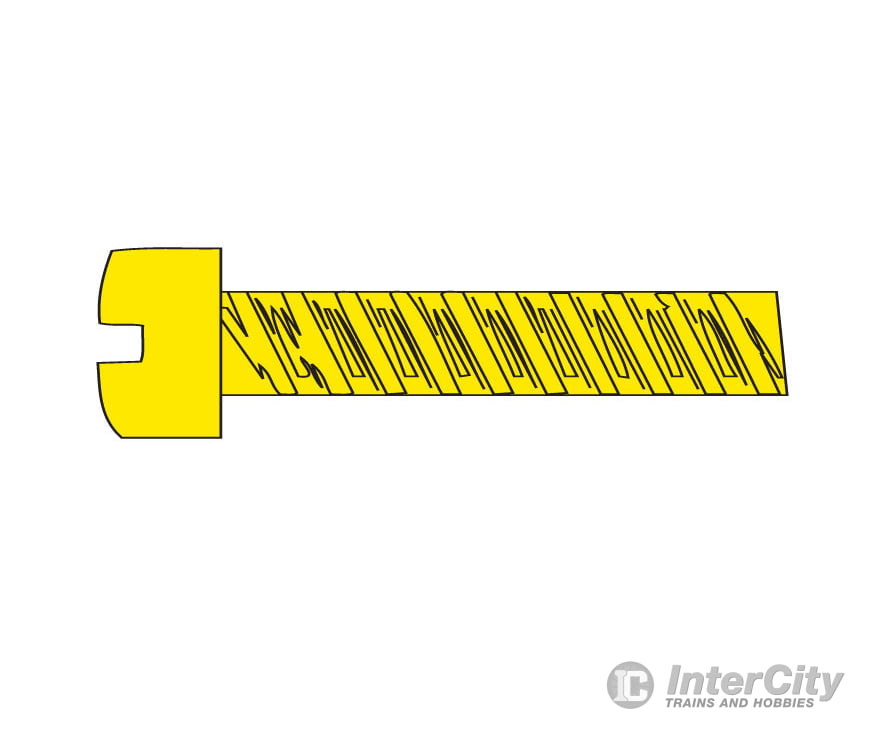Woodland Scenics 828 Hob-Bits(R) 0-80 Fillister Head Screws - Brass Pkg(5) -- 1/2’ Long Hardware