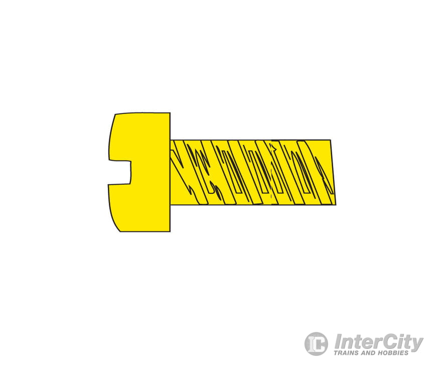 Woodland Scenics 830 Hob-Bits(R) 1-72 Fillister Head Screws - Brass Pkg(5) -- 1/4’ Long Hardware