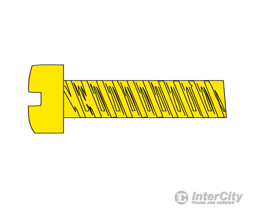 Woodland Scenics 832 Hob-Bits(R) 1-72 Fillister Head Screws - Brass Pkg(5) -- 1/2’ Long Hardware
