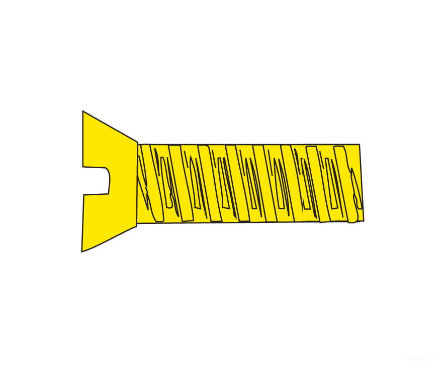 Woodland Scenics 855 Hob-Bits(R) 2-56 Flat Head Screws - Brass Pkg(5) -- 3/8’ Long Hardware &