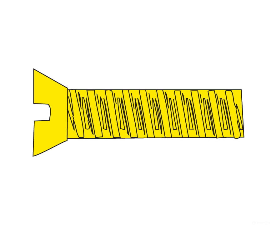 Woodland Scenics 856 Hob-Bits(R) 2-56 Flat Head Screws - Brass Pkg(5) -- 1/2’ Long Hardware &