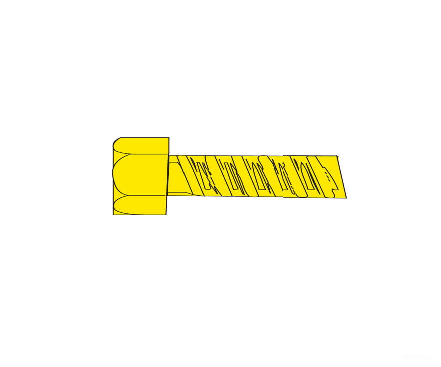 Woodland Scenics 862 Hob-Bits(R) 00-90 Hex Head Screws - Brass Pkg(5) -- 1/4’ Long Hardware &