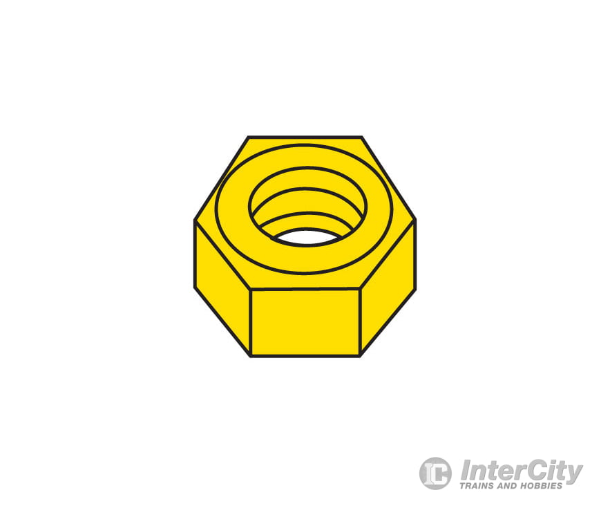 Woodland Scenics 881 Hob - Bits(R) Brass Hex Nuts - - #00 - 90 Hardware & Fasteners
