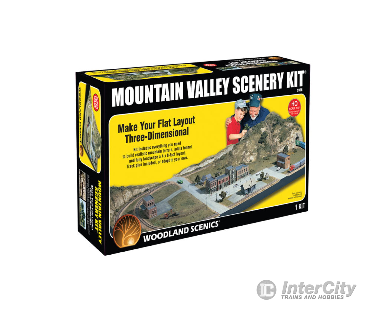 Woodland Scenics 928 Mountain Valley Scenery Kit (4X8’ Layout) Layout Kits