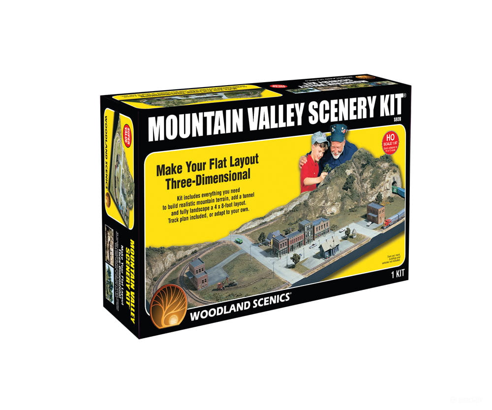 Woodland Scenics 928 Mountain Valley Scenery Kit (4X8’ Layout) Layout Kits