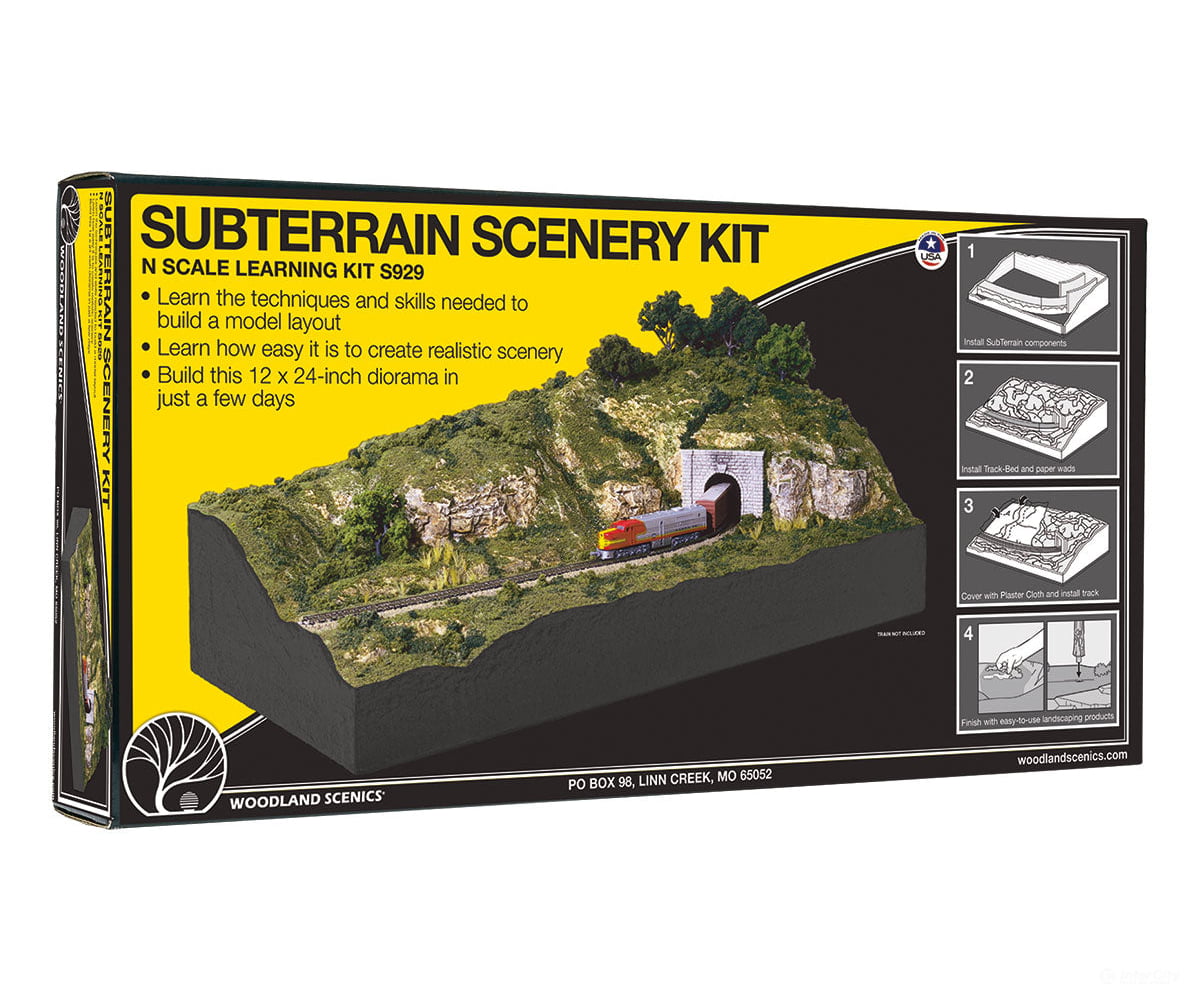 Woodland Scenics 929 Subterrain Scenery Kit (12’X24’ Diorama) Layout Kits