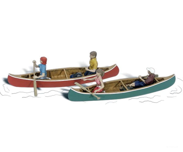 Woodland Scenics A2755 O Scale Canoe Figures