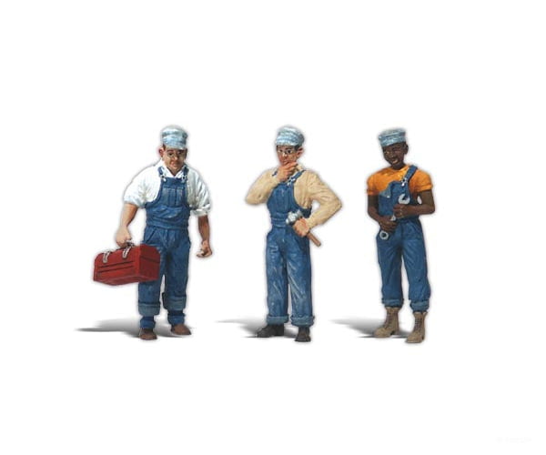 Woodland Scenics 2549 Scenic Accents(R) Figures -- Three Train Mechanics
