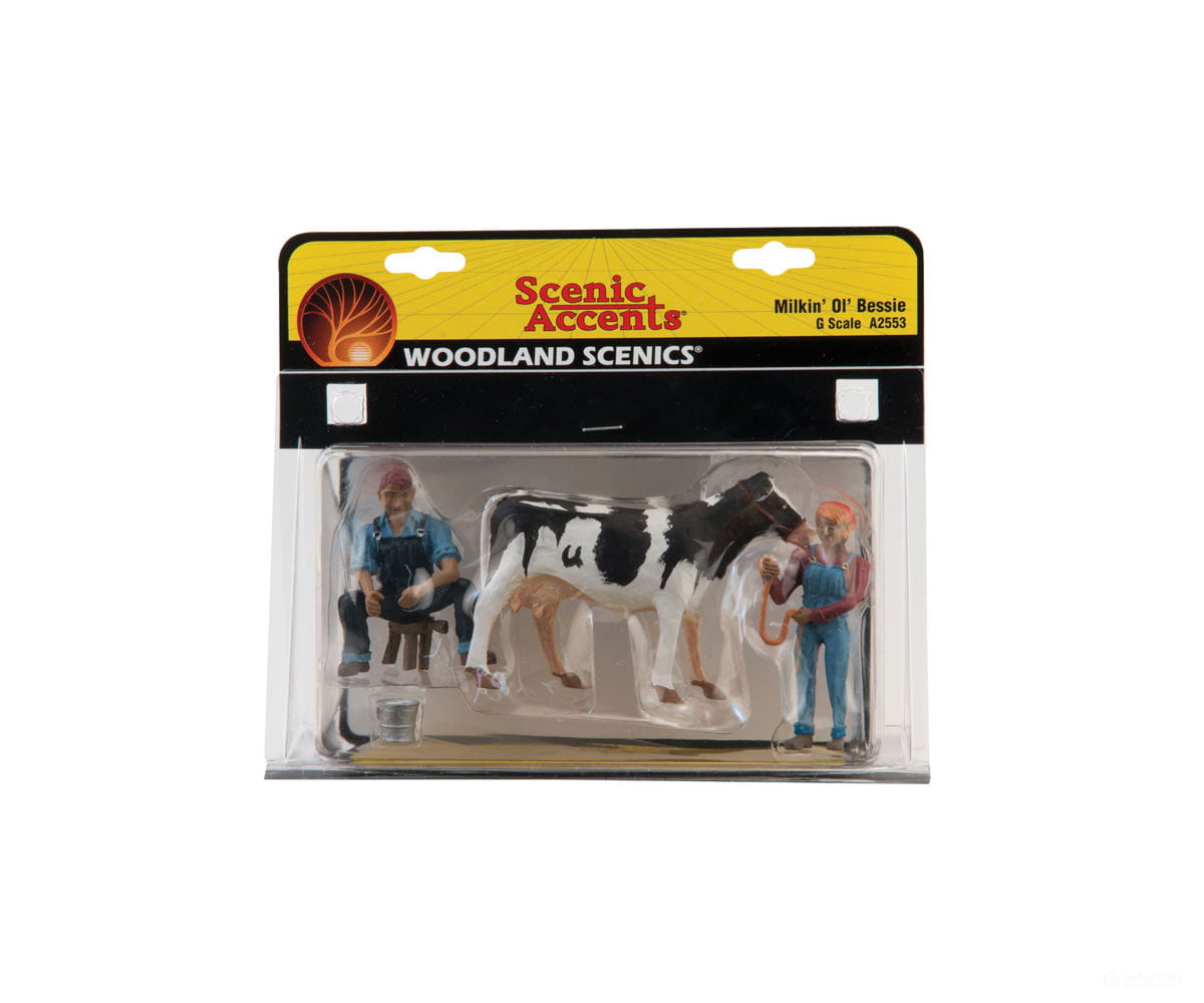 Woodland Scenics 2553 Scenic Accents(R) Figures - - Milkin’ Ol Bessie