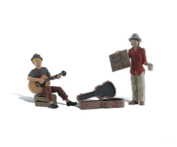 Woodland Scenics 2563 Scenic Accents(R) Figures - - Begging For Bucks Pkg(2)