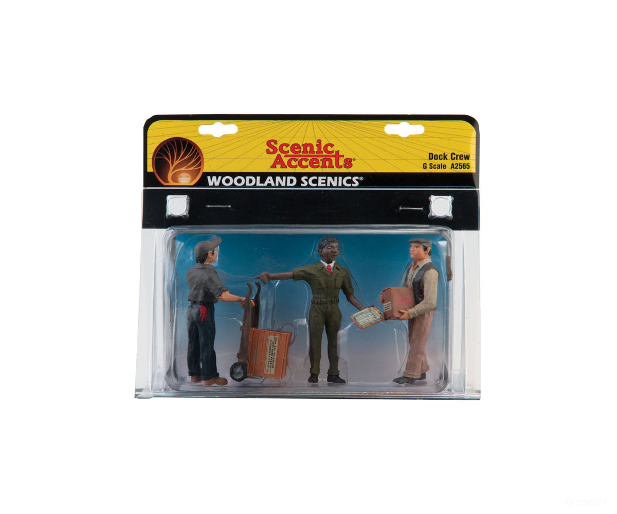 Woodland Scenics 2565 Scenic Accents(R) Figures - - Dock Crew - 2 Members & 1 Chief