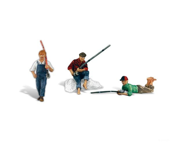 Woodland Scenics 2569 Scenic Accents(R) Figures -- Fishing Buddies Pkg(3)