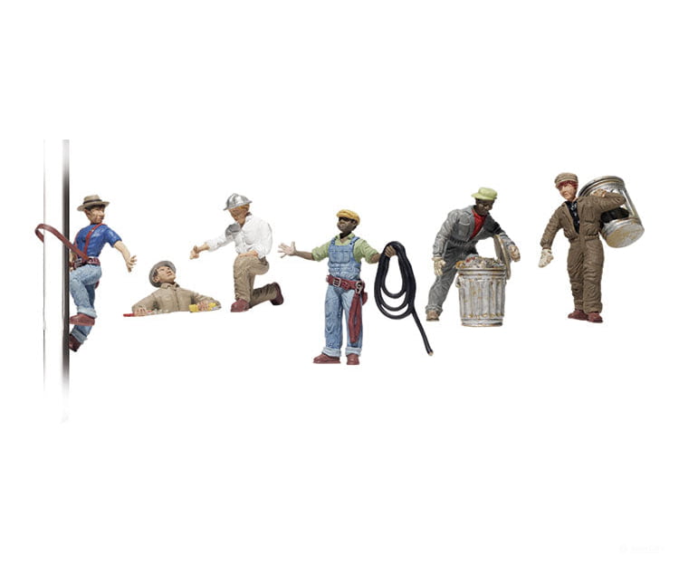 Woodland Scenics 1826 Scenic Accents(R) Figures City Workers Pkg(6)
