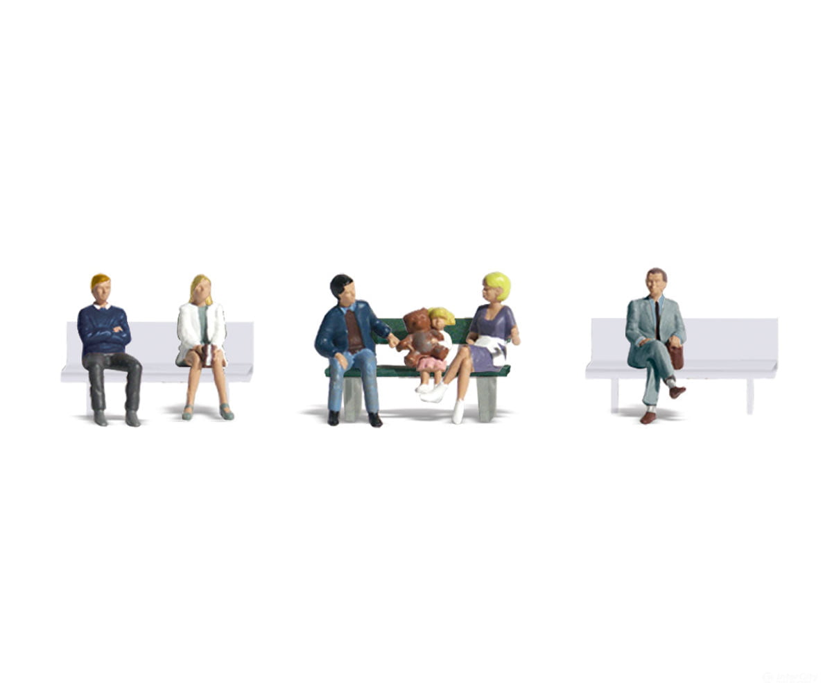 Woodland Scenics 1861 Bus Stop People Figures