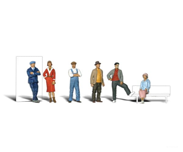 Woodland Scenics 1874 Casual People - Scenic Accents(R) Pkg(6) Figures