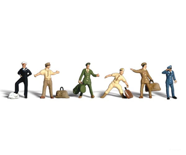 Woodland Scenics 1892 Uniformed Travelers Figures