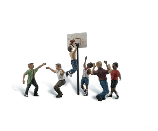 Woodland Scenics 1926 Shootin’ Hoops Figures