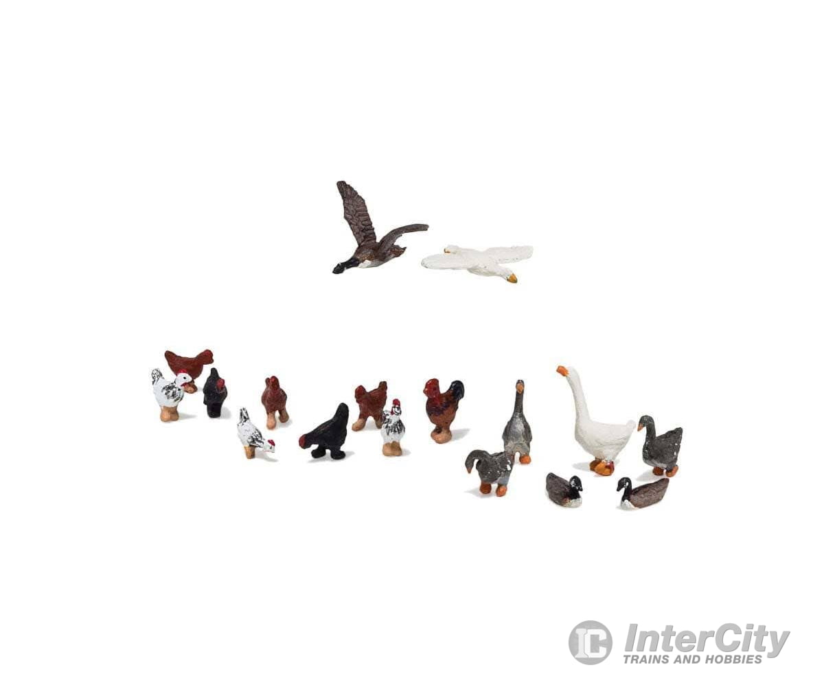 Woodland Scenics Ho 1968 Geese And Chickens - Scenic Accents(R) 8 9 Figures