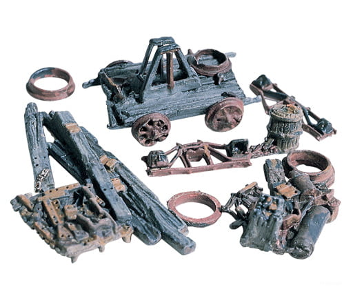 Woodland Scenics 202 Scenic Details(R) -- Trackside Junk Piles (Unpainted Metal) Other Scenery