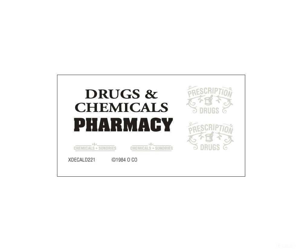Woodland Scenics 221 Scenic Details(R) - - Pharmacy - Kit (Unpainted Metal) 3 - 1/4 X 3 - 3/4’