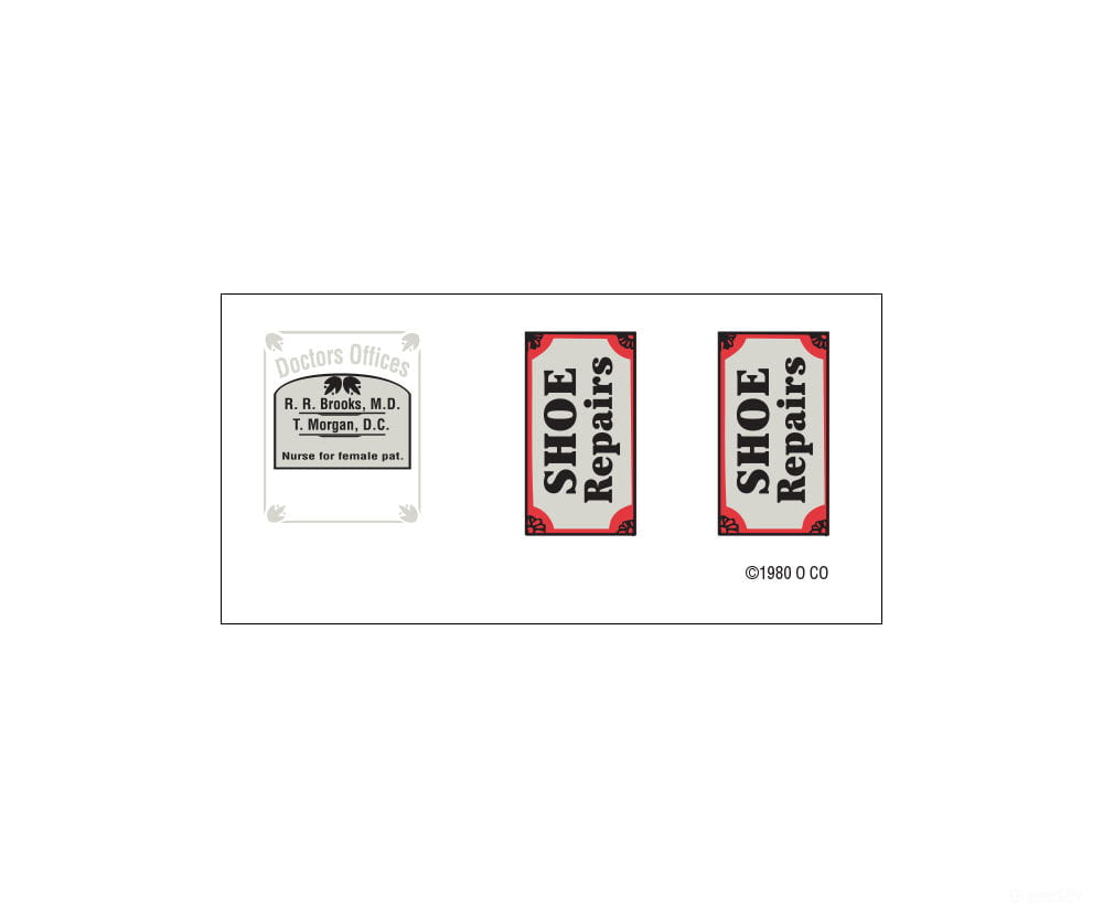 Woodland Scenics 224 Doctor’s Office & Shoe Repair - Scenic Details(R) - - Metal Kit 3 X 2 -