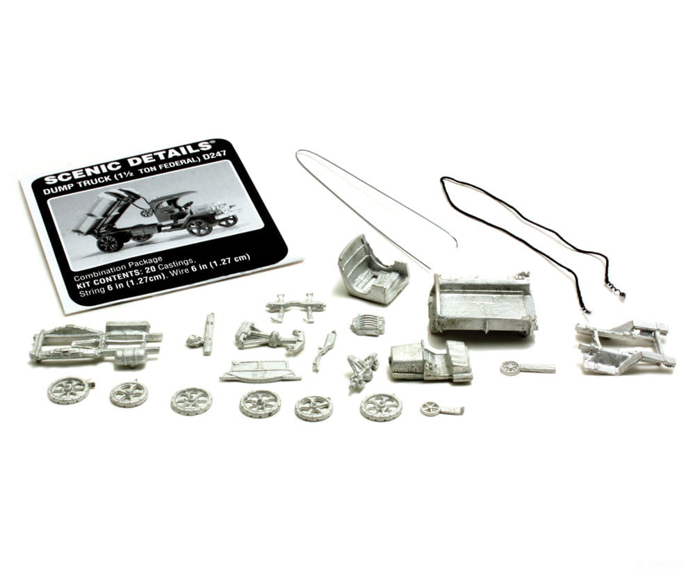 Woodland Scenics 247 American Construction Equipment (Unpainted Metal Kit) - - Early 1.5 - Ton