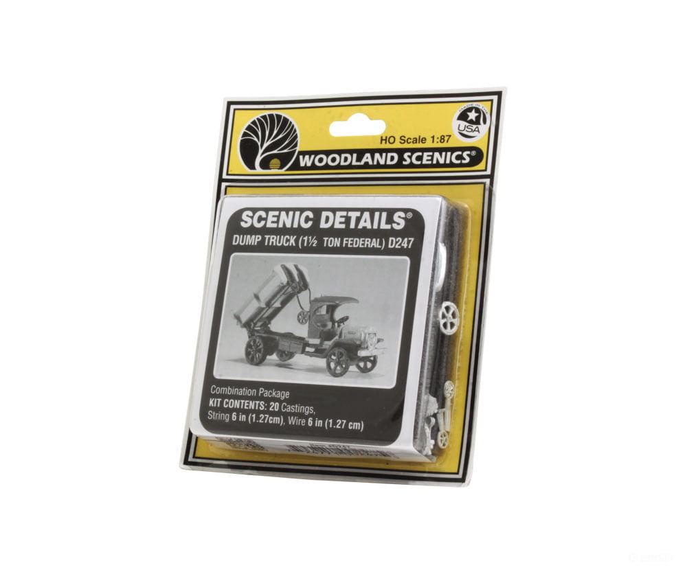 Woodland Scenics 247 American Construction Equipment (Unpainted Metal Kit) - - Early 1.5 - Ton