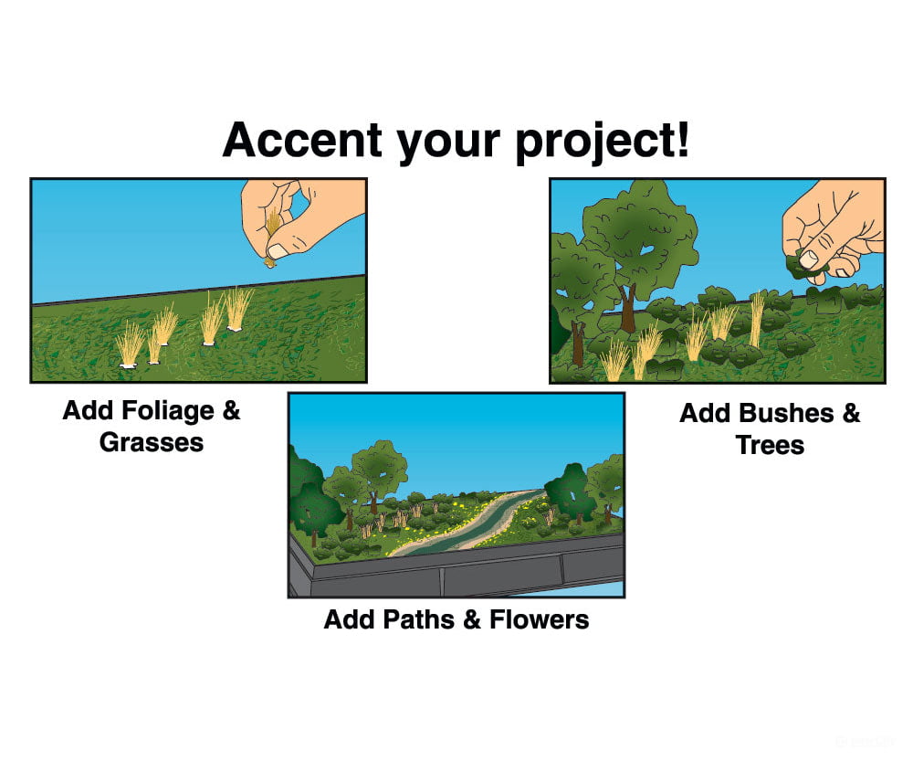 Woodland Scenics 4120 Kit - Bush/Foliage/ Grasses Other Scenery